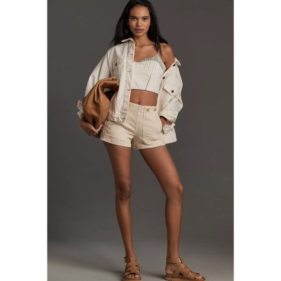 NWT Anthropologie Let Me Be Corset Crop Top - Large - Picture 5 of 6